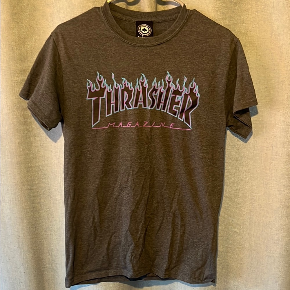 Thrasher Men's Gray Graphic T-Shirt